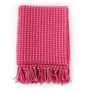 NNEVL Throw Cotton Squares 160x210 cm Pink
