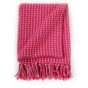 NNEVL Throw Cotton Squares 160x210 cm Pink