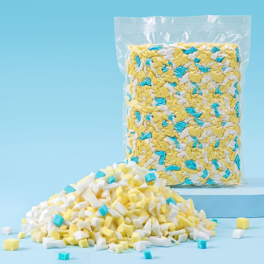 Bean Bag Filler - 5lbs (2.2KG) / 10lbs (4.5KG) / 20lbs (9KG)Shredded Memory Foam Filling High Density Soft Pillow Stuffing for Bean Bag Chair, Couch Cushion, Dog Bed, Stuffed Animals and Arts Crafts
