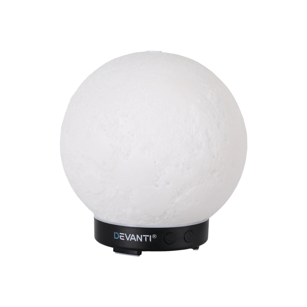 Devanti Ultrasonic Aroma Diffuser Aromatherapy Moon Lamp 100ml