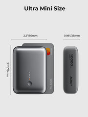 AUKEY Spark Mini 10000mAh Credit Card-Sized Compact Portable Power Bank with USB-C & USB-A – PB-Y55