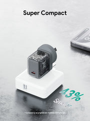 AUKEY Comet 45W GaN USB-C PD/PPS Fast Wall Charger for iPhone, Samsung & USB-C Devices – PA-C2