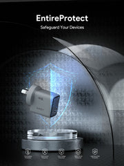 AUKEY Comet 45W GaN USB-C PD/PPS Fast Wall Charger for iPhone, Samsung & USB-C Devices – PA-C2