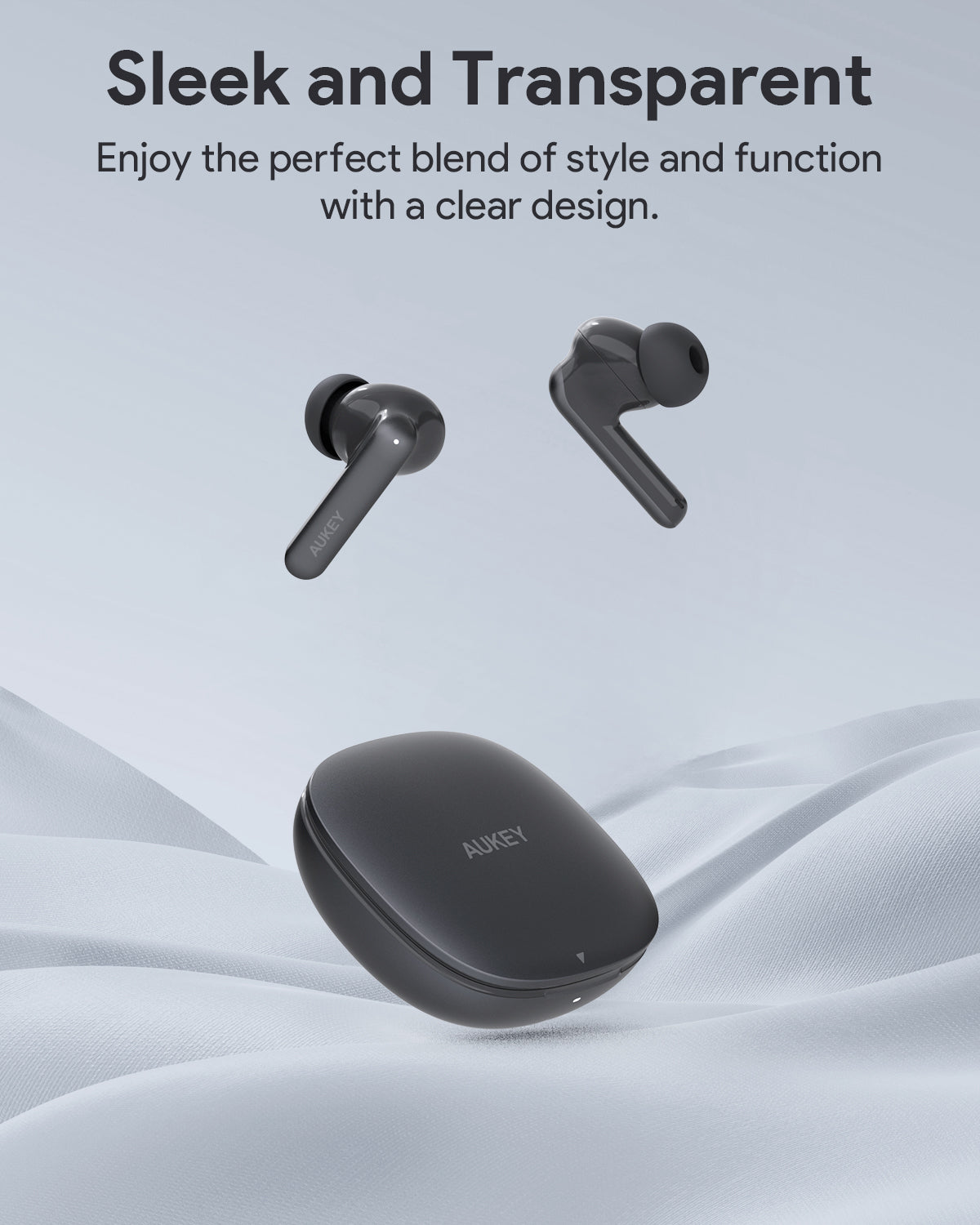 AUKEY Beyond ANC Elite Wireless Earbuds with 40dB Hybrid ANC, Bluetooth 5.4 & 30H Battery Life – EP-B2