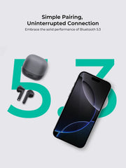 AUKEY Move Flex True Wireless Bluetooth 5.3 Earbuds with ENC, 85ms Low Latency & 25H Battery Life – EP-M4