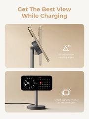 AUKEY MagFusion 1X Qi2.2 25W Fast Magnetic Wireless Charging Stand for iPhone, Samsung & Google Pixel – LC-MC111
