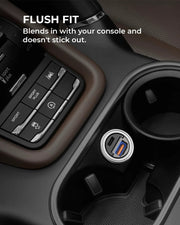 AUKEY Nano 30W Dual-Port USB-C + USB-A Fast Car Charger – CC-A3