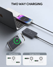 AUKEY 6700mAh Magnetic Wireless Power Bank with 20W USB-C & 15W Wireless Charging – PB-MS01