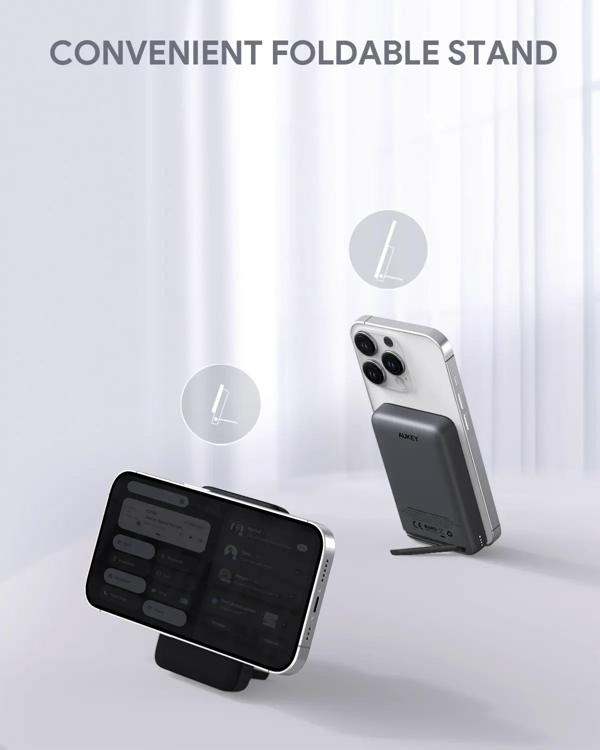 AUKEY 10000mAh Magnetic Wireless Power Bank with 30W USB-C & 15W Wireless Charging – PB-MS02