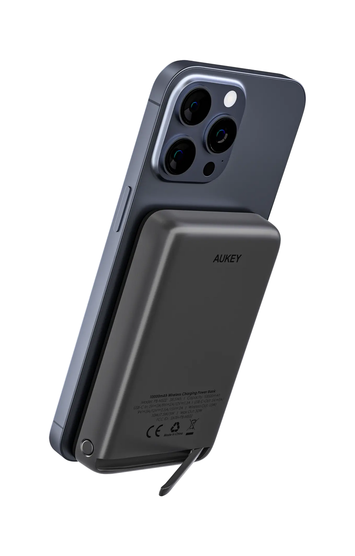 AUKEY 10000mAh Magnetic Wireless Power Bank with 30W USB-C & 15W Wireless Charging – PB-MS02