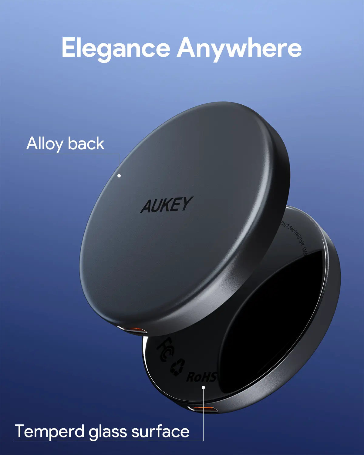 AUKEY MagFusion Aura Qi2 15W Magnetic Wireless Charger for iPhone and Android – LC-MC10