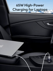 AUKEY 65W Dual-Port USB-C + USB-A Fast Car Charger – CC-Y23