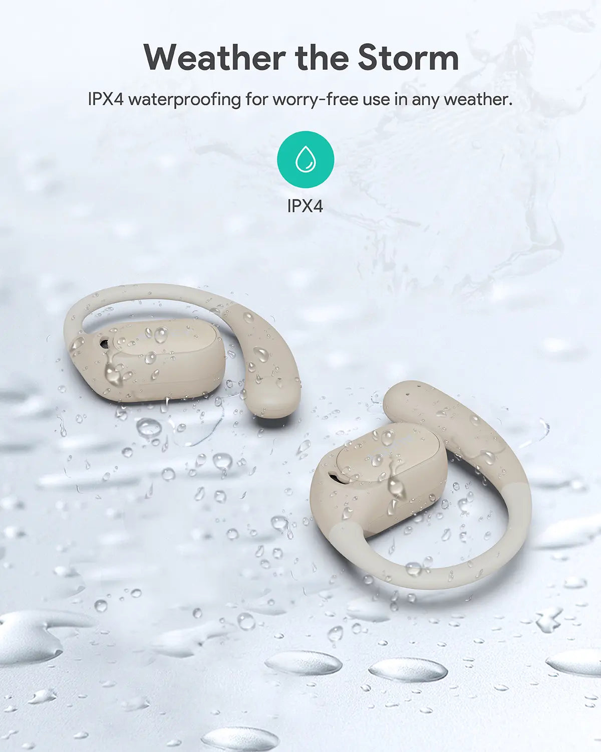 AUKEY Beyond Sports Open-Ear True Wireless Bluetooth 5.4 Earbuds with 35H Battery Life & IPX4 Water Resistance – EP-S1