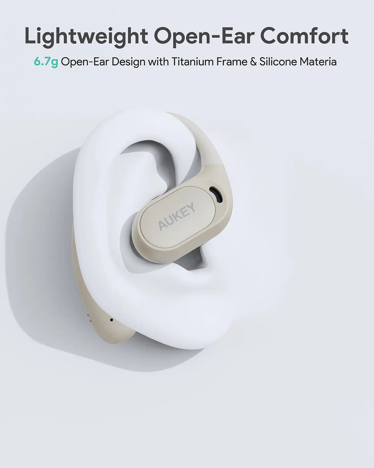 AUKEY Beyond Sports Open-Ear True Wireless Bluetooth 5.4 Earbuds with 35H Battery Life & IPX4 Water Resistance – EP-S1