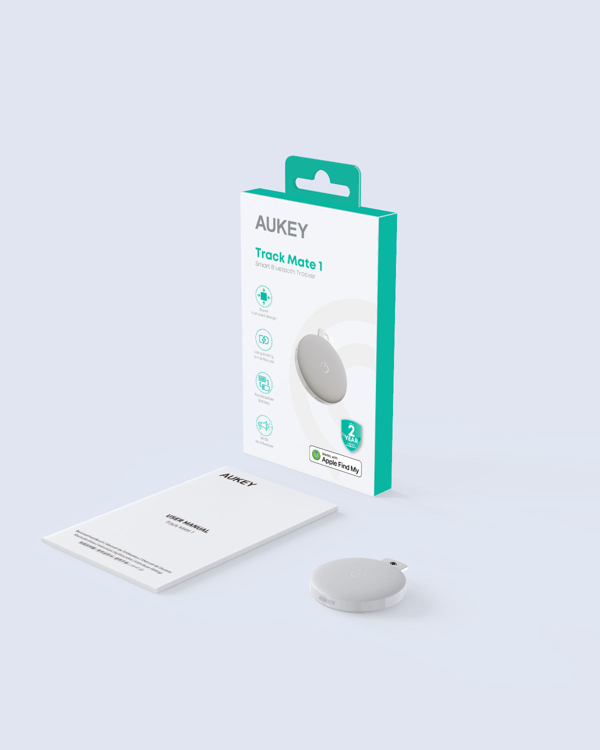 AUKEY Track Mate 1 Smart Bluetooth Tracker for Apple Find My – TM-10