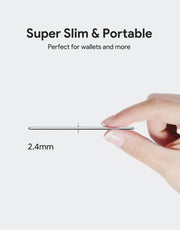 AUKEY Track Mate 3 Ultra-Thin Apple Find My Wallet Tracker with Qi Charging & IP67 – TM-21