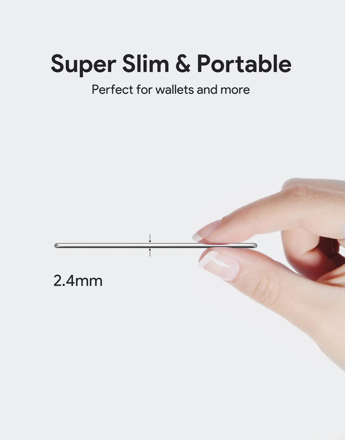 AUKEY Track Mate 3 Ultra-Thin Apple Find My Wallet Tracker with Qi Charging & IP67 – TM-21