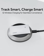 AUKEY Track Mate 3 Ultra-Thin Apple Find My Wallet Tracker with Qi Charging & IP67 – TM-21
