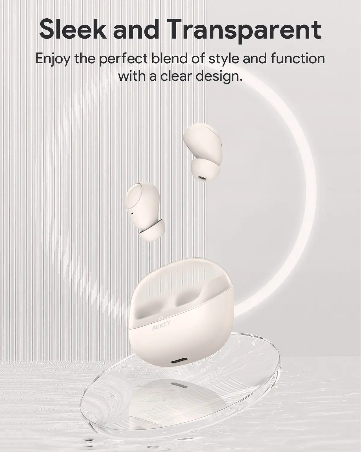 AUKEY True Wireless Bluetooth 5.3 Earbuds with 80ms Low Latency & IPX4 Water Resistance – EP-M3A