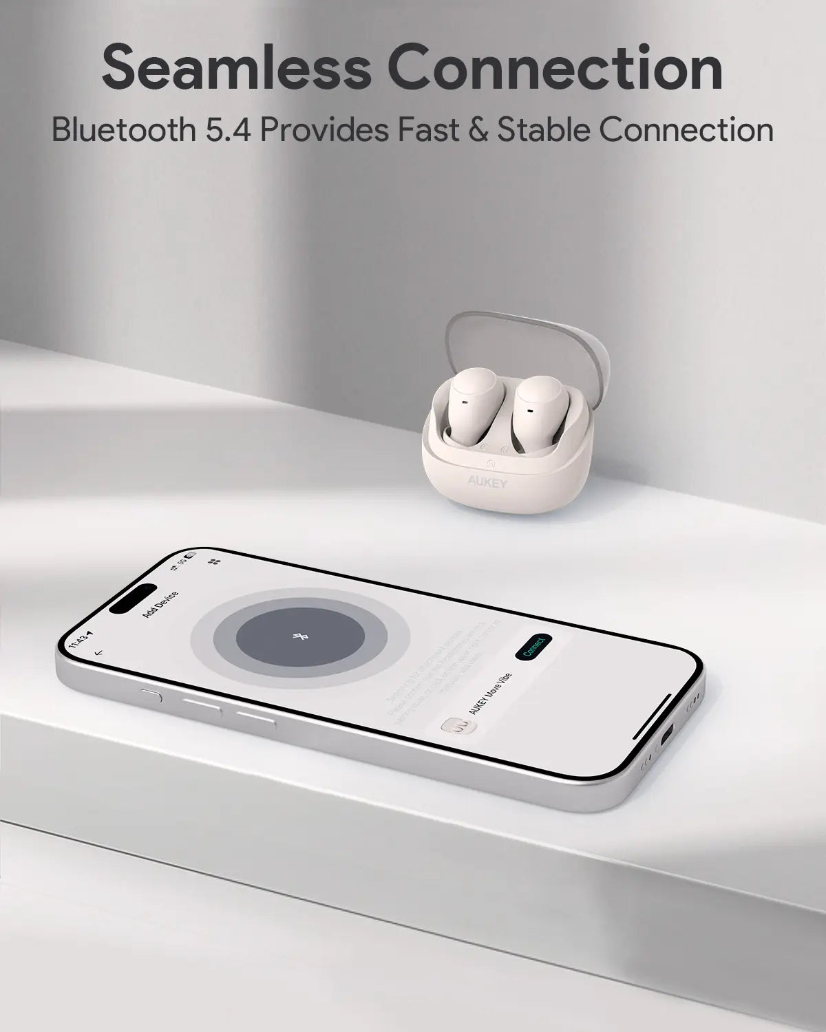 AUKEY True Wireless Bluetooth 5.3 Earbuds with 80ms Low Latency & IPX4 Water Resistance – EP-M3A