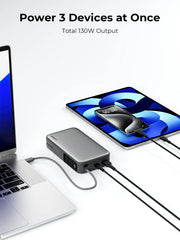 AUKEY Spark Sling 20000mAh 130W Power Bank with Built-in USB-C Cable & Digital Display – PB-Y48