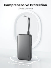 AUKEY Spark Sling 20000mAh 130W Power Bank with Built-in USB-C Cable & Digital Display – PB-Y48