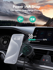 AUKEY MagFusion Dash Pro Qi2 15W Active Cooling Wireless Car Charger Mount – HD-MC13A