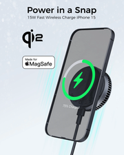 AUKEY MagFusion GameFrost Qi2 15W Active Cooling Magnetic Wireless Charger for iPhone, Samsung & Google Pixel – LC-G10
