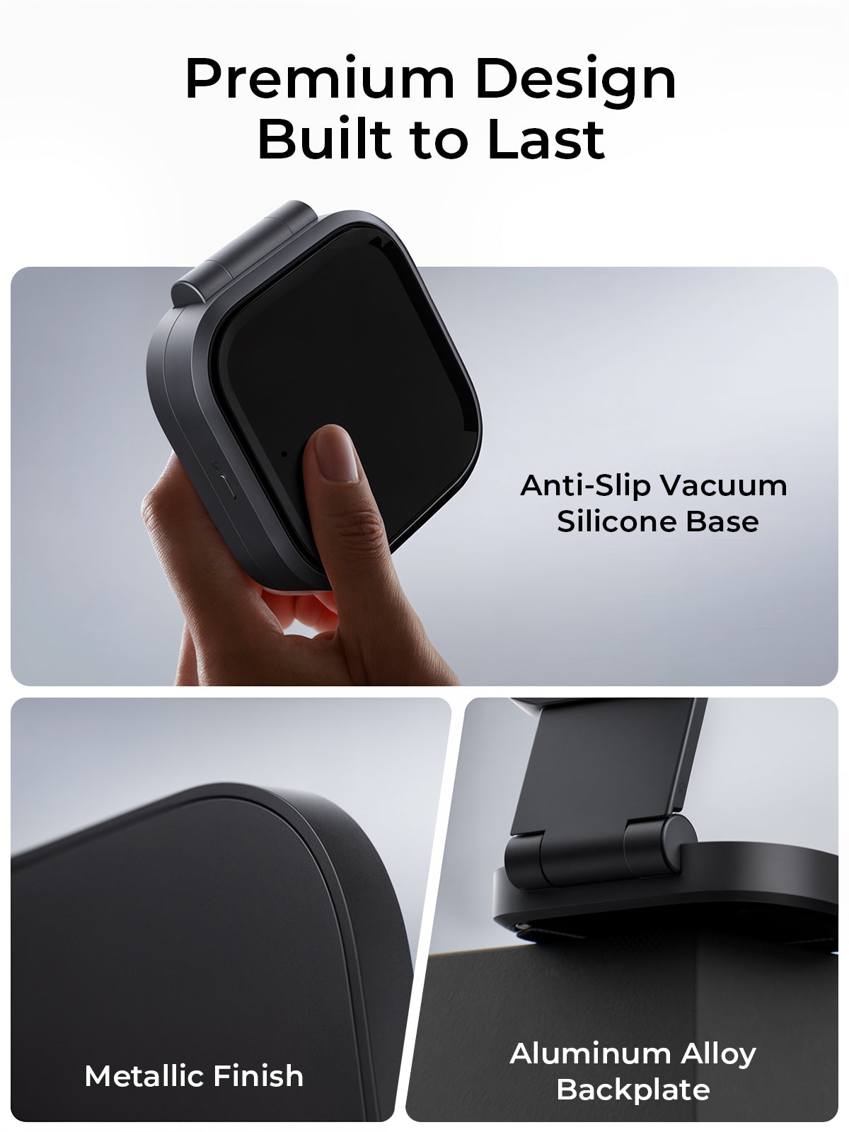 AUKEY MagFusion L Qi2 15W 2-in-1 Foldable Magnetic Wireless Charger for iPhone, AirPods, Samsung & Galaxy Buds – LC-MC211