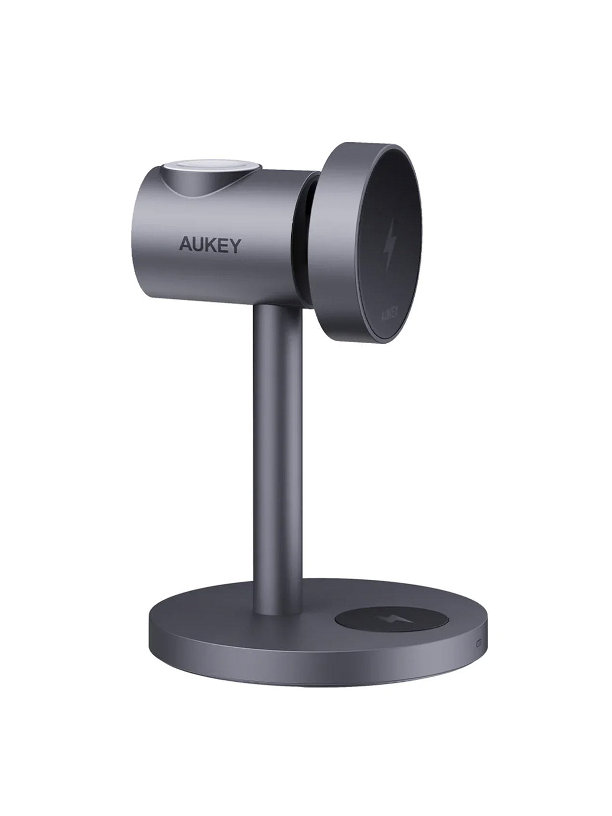 AUKEY MagFusion Qi2 15W 3-in-1 Wireless Charging Station for iPhone, Apple Watch & AirPods – LC-MC311