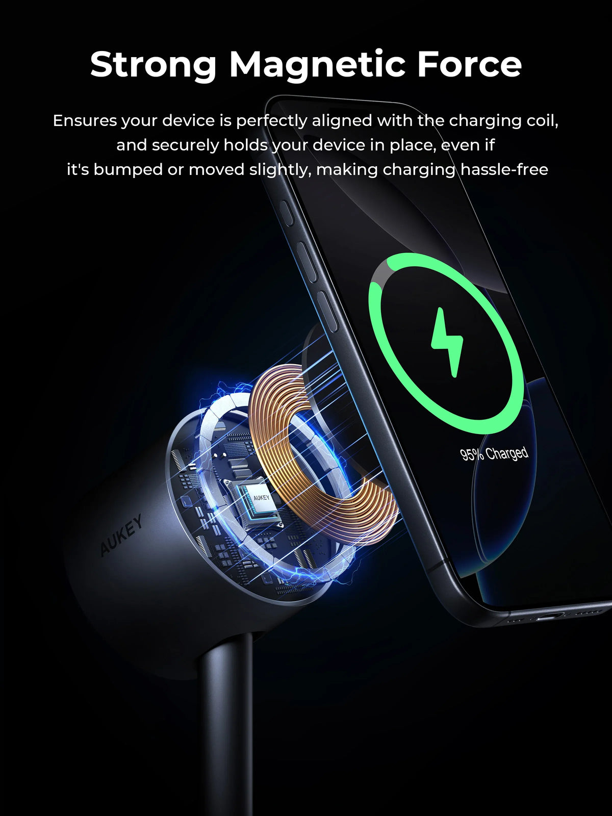 AUKEY MagFusion 2X Qi2.2 25W 2-in-1 Dual Magnetic Wireless Charging Station for iPhone, Samsung & Google Pixel – LC-MC213