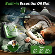 20000mAh Solar Camping Fan with LED Light