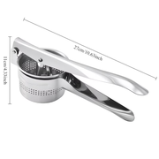Potato masher, lemon juicer, potato shredder, multi-functional juicer, stainless steel potato shredder, non-slip handle kitchen vegetable shredder, manual fruit masher, vegetable grinder, kitchenware, kitchen gadgets