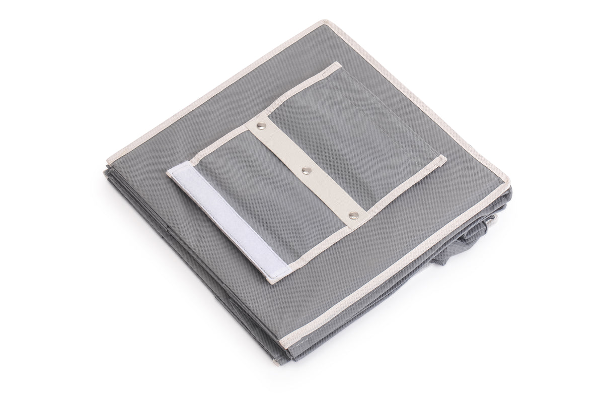 5 Tier Shelf Hanging Closet Organizer and Storage for Clothes (Grey)