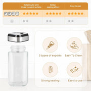 CARLA HOME Rotating Spice Rack Organizer with 12 Glass Jars for Kitchen Countertop