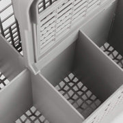 CARLA HOME 8 Slot Universal Dishwasher Cutlery Basket with Handle and Lid which Fits Most Brands (240mm X 135mm X 122mm)
