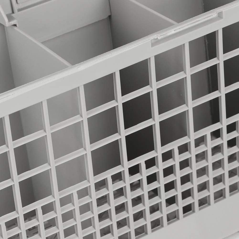 CARLA HOME 8 Slot Universal Dishwasher Cutlery Basket with Handle and Lid which Fits Most Brands (240mm X 135mm X 122mm)