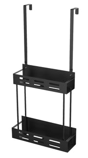 CARLA HOME Over the Door 2-tier Shower Caddy Organizer Shelf with Hooks for Bathroom