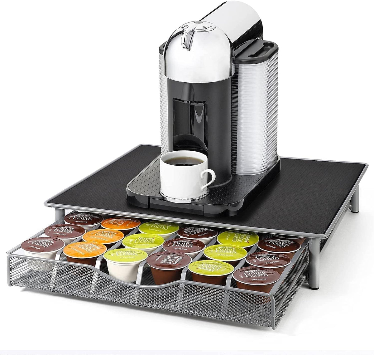 CARLA HOME K-Cup Coffee Pod Drawer for 36 Coffee Pods Storage for Home Kitchen Counter Organizer