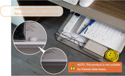 CARLA HOME 3‑Pack Under Desk Storage Drawers Hidden Pull‑Out Organizer for Office & Home