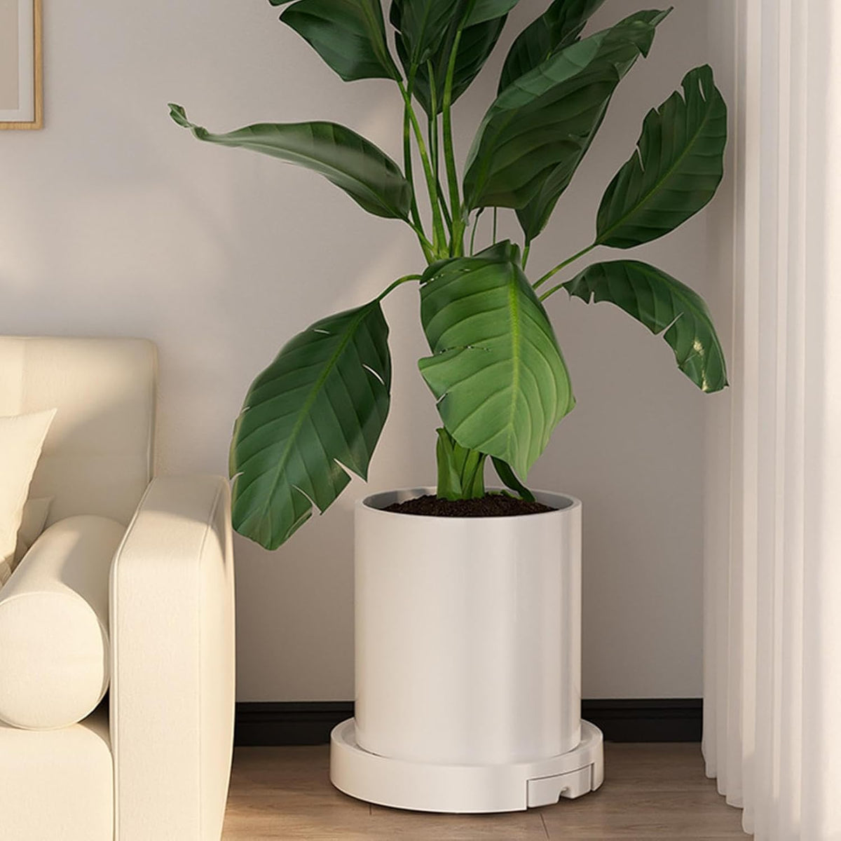 CARLA HOME Rolling Plant Stand with 360° Wheels for Indoor Pots (26 cm)