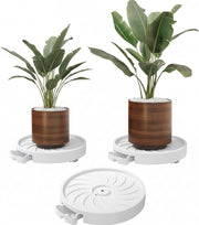 CARLA HOME 2-Pack Rolling Plant Stand with 360° Wheels for Indoor Pots (26 cm)