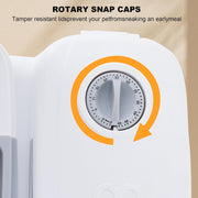 CARLA HOME 2 Meal Automatic Pet Feeder with Timer for Cat & Dog Wet & Dry Food (Dual Bowl 700ML)