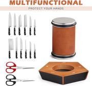 CARLA HOME Rolling Knife Sharpener Kit with 5 Magnetic Angles (12°/15°/17°/19°/22°) for Chef & Home Kitchen Use