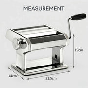 CARLA HOME Pasta Maker Machine - Hand Crank Noodle Maker - Grey - Kitchen Appliances Pasta Makers