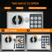 CARLA HOME Electronic Safe Box with Keypad Lock for Cash Locker