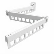 CARLA HOME 3-Fold Wall Mounted Clothes Drying Rack, Laundry Space Saver, White