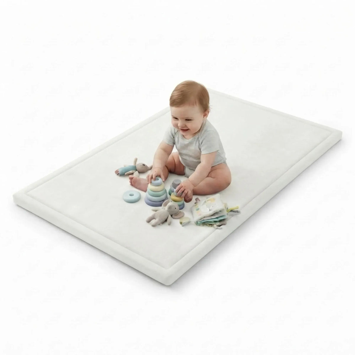 CARLA HOME Baby Play Mat 200x300cm, Thick Foam Crawling Mat, Infants, White