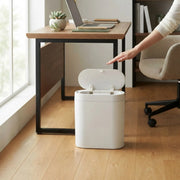 CARLA HOME 7L Automatic Trash Bin with Lid, Motion Sensor Garbage Can White