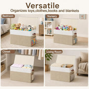 CARLA HOME Large Toy Storage Box with Lid Upgraded Toy Storage Chest Organiser